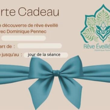 carte cadeau rêve éveillé libre Quimperlé